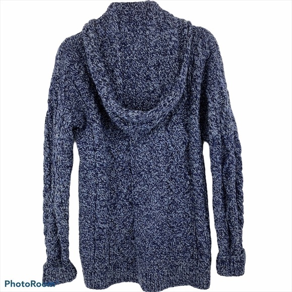 Otavalo Native American Wool ZipUp Hooded Cardigan - Picture 2 of 8